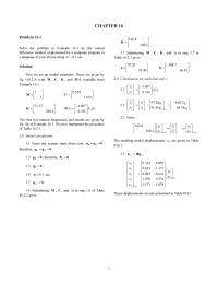Chapter 16 Homework The first two natural frequencies and modes are given by
