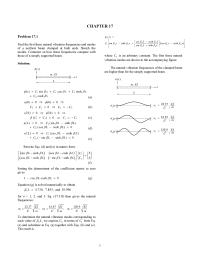 Chapter 17 Homework The first two modes, with zero natural frequencies