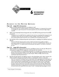 Economics Chapter 6 Homework Eventually The Capital Stock Stops Growing And