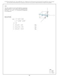 Mechanical Engineering Chapter 2 Homework Find the magnitude and coordinate direction angles of