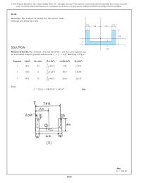 Mechanical Engineering Chapter 10 Homework The moment of inertia about the y axis for each segment can
