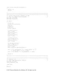 Chapter 7 Homework This is a sample driver program.