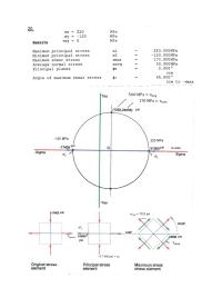 Design Chapter 4 Homework Mohrs Circle Solution Principal Stresses Ksi