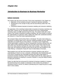 Marketing Chapter 1 Customer Decision Making Business to business Marketing