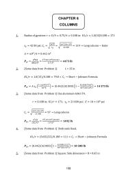Design Chapter 6 Homework End Fixity Column Length End Fixity Gt