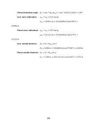 Design Chapter 8 Homework Computed Results Circular Pitch Gear 02618 Axial