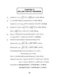 Design Chapter 14 Homework Bearing 6011 for both B and D