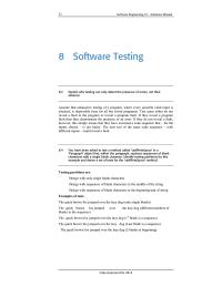 Software Design & Engineering Chapter 8 Homework Identify Testing Partitions For This Example And