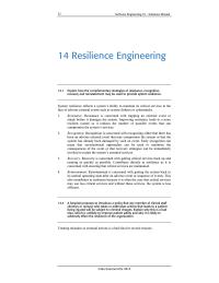 Software Design & Engineering Chapter 14 Homework Contributes Directly Resilience Concerned With Ensuring That