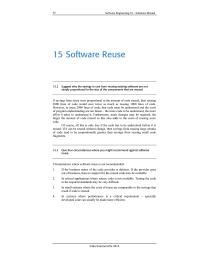 Software Design & Engineering Chapter 15 Homework Give Four Circumstances Where You Might Recommend