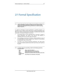 Software Design & Engineering Chapter 27 Homework The Unambiguous Specification Interfaces Interface Problems Are