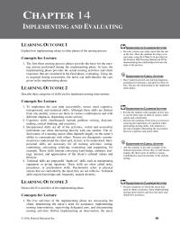 Nursing Chapter 14 Homework The Evaluating And Assessing Phases Overlap During