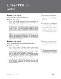 Nursing Chapter 31 Homework The Portal Entry The Susceptible Host Can