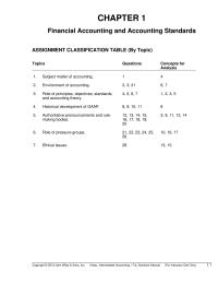 Accounting Chapter 1 Purpose to Provide The Student With Opportunity Evaluate