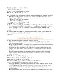 Chemistry Chapter 4 Homework Zinc sulfide ore is heated in air