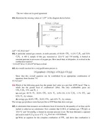 Chemistry Chapter 7 Homework The Data The Table Are For The