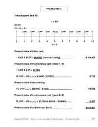 Accounting Chapter 6 Bid A should be accepted since its present value&nbsp;