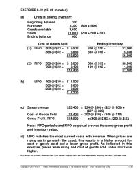 Accounting Chapter 8 which are the higher prices in this case