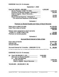 Accounting Chapter 16 Premium on Bonds Payable and Value of Stock