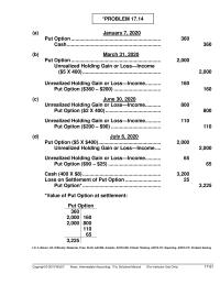 Accounting Chapter 17 No entry necessary at the date of the swap