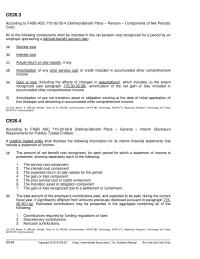 Accounting Chapter 20 Amortization of any prior service cost or credit