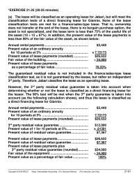 Accounting Chapter 21 The Student Required Identify The Type Lease