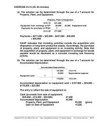 Accounting Chapter 23 to compute net cash provided by operating activities