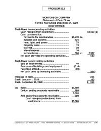 Accounting Chapter 23&nbsp;net income on the accrual&nbsp;basis is adjusted to the cash