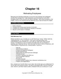 Management Chapter 16 Homework The Goal Open book Management Motivate Employees Think