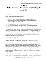 Environmental Engineering Chapter 23 Homework People Invest And Trade Securities Internationally And