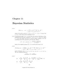 Mathematics Chapter 11 Homework we know that the posterior distribution of the parameter