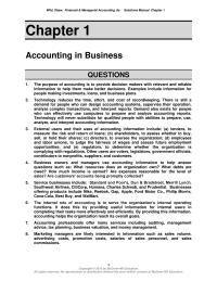 Accounting Chapter 1 External users and their uses of accounting&nbsp;