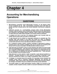 Accounting Chapter 4 Managerial Accounting Solutions Manual Quick Study