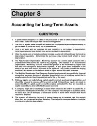 Accounting Chapter 8 Wild And Shaw Financial Amp Managerial Accounting