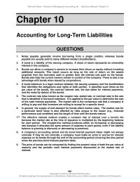 Accounting Chapter 10 Bonds also help the current owners