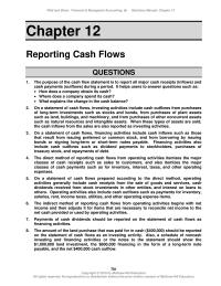 Accounting Chapter 12 It helps users to answer questions such as
