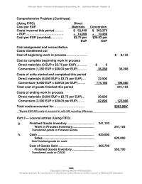 Accounting Chapter 16 From Job Order Perspective The Costs She