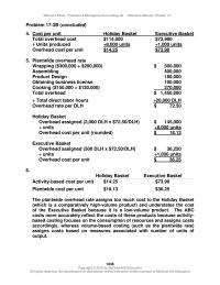 Accounting Chapter 17 The Method Used Part Assumes That All