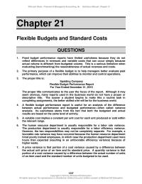 Accounting Chapter 21 The human resource department is usually responsible&nbsp;