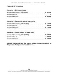 Accounting Chapter 23 Direct Labor Variable Overhead Variable