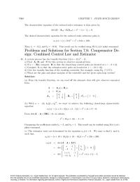 Operating Systems Chapter 7 Homework Equating With The Desired Characteristic Equation 2s