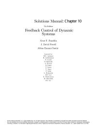 Operating Systems Chapter 10 Homework If the disturbance wis a constant