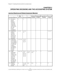 Accounting Chapter 3 Revenues Are Recognized When They Are Earned
