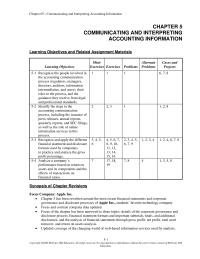 Accounting Chapter 5 Independent Verification Reduces The Risk That The