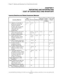 Accounting Chapter 7 The Inventory Record Gives The Amount Both