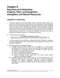 Accounting Chapter 8 Machinery Original Cost Accumulated Depreciation End