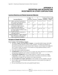 Accounting Appendix A The Trading Securities Portfolio Adjusted Down Fair