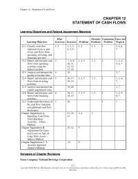 Accounting Chapter 12 Equity Noncash Assets Cash Liabilities Stockholders