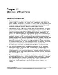 Accounting Chapter 12 The Direct Method Reports Cash Flows From