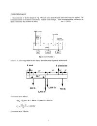 Mechanical Engineering Chapter 1 Homework&nbsp;To solve this problem we will need to draw a free&nbsp;